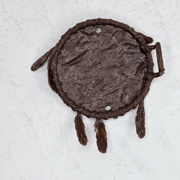 Vintage Marx Johnny West Shield Eagle Chief Cherokee Geronimo Accessories Brown - Picture 3 of 8